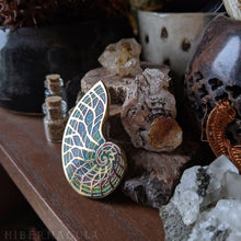 Load image into Gallery viewer, Rainbow Sacred Spiral Pin | Hibernacula