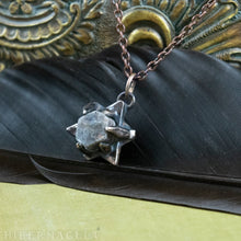 Load image into Gallery viewer, Fortress Amulet  -- Corundum Ruby / Sapphire in Bronze or Silver | Hibernacula