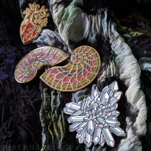 Load image into Gallery viewer, Rainbow Sacred Spiral Pin | Hibernacula
