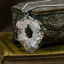 Загрузить изображение в средство просмотра галереи, Worlds Within Worlds -- In Silver with Agate, Carnelian, Druzy Quartz Crystal | Hibernacula