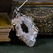 Загрузить изображение в средство просмотра галереи, Worlds Within Worlds -- In Silver with Agate, Carnelian, Druzy Quartz Crystal | Hibernacula