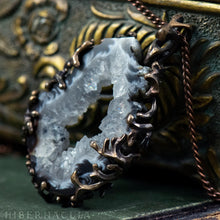 Загрузить изображение в средство просмотра галереи, Worlds Within Worlds -- In Bronze with Agate, Carnelian, Druzy Quartz Crystal | Hibernacula