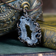Загрузить изображение в средство просмотра галереи, Worlds Within Worlds -- In Bronze with Agate, Carnelian, Druzy Quartz Crystal | Hibernacula
