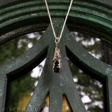 Load image into Gallery viewer, Blackfell Pendulum -- Jet Pendant in Bronze or Silver | Hibernacula