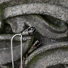 Load image into Gallery viewer, Blackfell Pendulum -- Jet Pendant in Bronze or Silver | Hibernacula