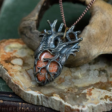 Load image into Gallery viewer, Heart of the Ocean -- Fossil Coral in Bronze or Silver | Hibernacula