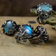 Load image into Gallery viewer, Enchanted Forest -- Labradorite Wrap Ring in Bronze or Silver | Hibernacula