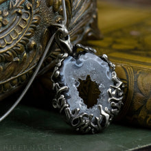 Загрузить изображение в средство просмотра галереи, Worlds Within Worlds -- In Silver with Agate, Carnelian, Druzy Quartz Crystal | Hibernacula