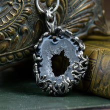 Загрузить изображение в средство просмотра галереи, Worlds Within Worlds -- In Silver with Agate, Carnelian, Druzy Quartz Crystal | Hibernacula