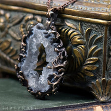 Загрузить изображение в средство просмотра галереи, Worlds Within Worlds -- In Bronze with Agate, Carnelian, Druzy Quartz Crystal | Hibernacula