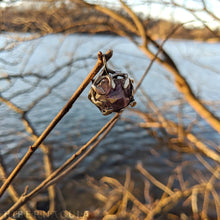 Load image into Gallery viewer, Star Amethyst Amulet -- In Bronze | Hibernacula