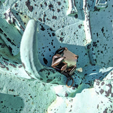 Load image into Gallery viewer, Pyrite Cube -- Cubic Crystal set in Bronze or Silver | Hibernacula