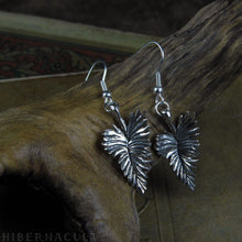 Load image into Gallery viewer, Grace -- Feather Earrings in Bronze or Silver | Hibernacula