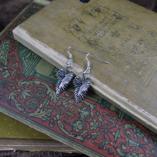 Load image into Gallery viewer, Grace -- Feather Earrings in Bronze or Silver | Hibernacula