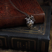 Load image into Gallery viewer, Heart of the Beast -- Tiger's Eye Miniature Anatomical Pendant | Hibernacula