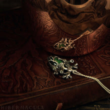 Load image into Gallery viewer, Traveling Heart -- Malachite Miniature Anatomical Pendant | Hibernacula