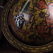Load image into Gallery viewer, Traveling Heart -- Malachite Miniature Anatomical Pendant | Hibernacula