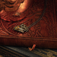 Load image into Gallery viewer, Heart of the Beast -- Tiger's Eye Miniature Anatomical Pendant | Hibernacula