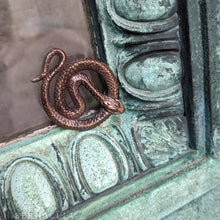 Load image into Gallery viewer, The Serpent's Circle -- Pendant in Sterling Silver or Bronze | Hibernacula