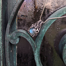 Загрузить изображение в средство просмотра галереи, Raindrop Amulet --  Labradorite in Bronze or Sterling Silver | Hibernacula