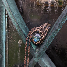 Загрузить изображение в средство просмотра галереи, Raindrop Amulet --  Labradorite in Bronze or Sterling Silver | Hibernacula
