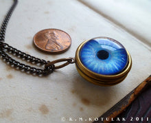 Загрузить изображение в средство просмотра галереи, Spherical Numina Iris Pendant -- True Blue, Large | Hibernacula