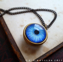 Загрузить изображение в средство просмотра галереи, Spherical Numina Iris Pendant -- True Blue, Large | Hibernacula