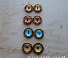 Load image into Gallery viewer, Numina Iris Earrings -- Animal Eye Variations | Hibernacula