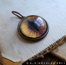 Load image into Gallery viewer, Iris Charm -- Fox / Lynx / Medium Pendant | Hibernacula