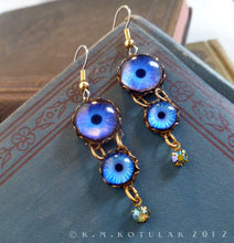 Load image into Gallery viewer, Sapphire Sky -- Numina Iris Earrings | Hibernacula