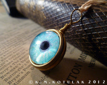 Load image into Gallery viewer, Spherical Numina Iris Pendant -- Winter Blue, Large | Hibernacula