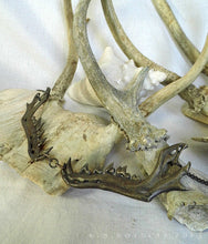 Load image into Gallery viewer, Predator Collar -- Jawbone Necklace in White Brass or Bronze | Hibernacula