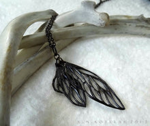 Load image into Gallery viewer, Cicada Wings -- Pendant in Bronze or Silver | Hibernacula