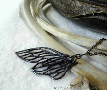 Load image into Gallery viewer, Cicada Wings -- Pendant in Bronze or Silver | Hibernacula