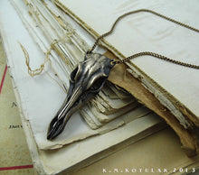 Load image into Gallery viewer, Deer Skull -- Necklace / Pendant In Bronze or Silver | Hibernacula