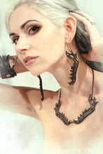 Load image into Gallery viewer, Predator -- White Brass Earrings | Hibernacula