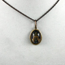 Load image into Gallery viewer, The Winged Key -- Brass Pendant with Original Artwork | Hibernacula
