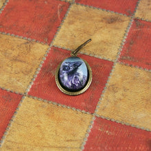Load image into Gallery viewer, The Raven -- Brass Pendant with Original Artwork | Hibernacula
