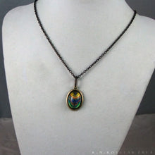 Load image into Gallery viewer, Key of Ra -- Brass Pendant with Original Artwork | Hibernacula