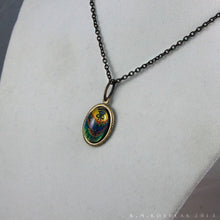 Load image into Gallery viewer, Key of Ra -- Brass Pendant with Original Artwork | Hibernacula