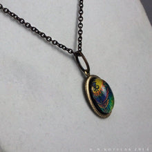 Load image into Gallery viewer, Key of Ra -- Brass Pendant with Original Artwork | Hibernacula