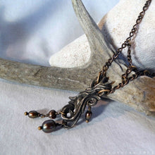Load image into Gallery viewer, Prima Materia: Rain -- Alchemical Necklace in Bronze or Silver | Hibernacula