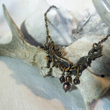 Load image into Gallery viewer, Prima Materia: River -- Alchemical Necklace in Bronze or Silver | Hibernacula