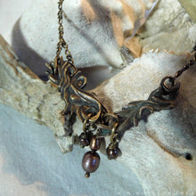 Load image into Gallery viewer, Prima Materia: River -- Alchemical Necklace in Bronze or Silver | Hibernacula