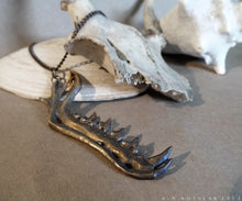 Load image into Gallery viewer, Predator -- White Brass Pendant | Hibernacula