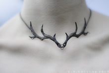 Load image into Gallery viewer, Prince of the Forest -- Antler Necklace in Bronze or Silver | Hibernacula