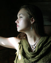 Load image into Gallery viewer, Moon Claw Earrings -- In Bronze or Silver | Hibernacula