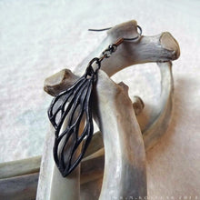 Load image into Gallery viewer, Cicada Wings -- Earrings In Bronze or Silver | Hibernacula
