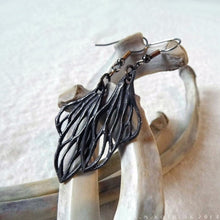 Load image into Gallery viewer, Cicada Wings -- Earrings In Bronze or Silver | Hibernacula