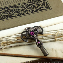 Загрузить изображение в средство просмотра галереи, Eldritch Clock Key  -- Bronze or Silver Pendant | Hibernacula